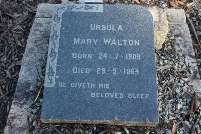 WALTON Ursula Mary 1909-1964