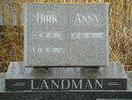 LANDMAN Dirk 1911-1987 & Anna 1933-