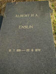 ENSLIN Albert H.A. 1891-1972