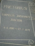 PRETORIUS Cornelis Johannes Joachim 1896-1979