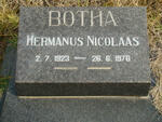 BOTHA Hermanus Nicolaas 1923-1976