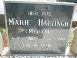 HATTINGH Marie 1907-1993