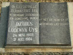 UYS Jacobus Lodewyk 1903-1964