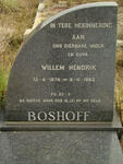 BOSHOFF Willem Hendrik 1874-1963