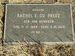 PREEZ Rachel E., du nee VAN ASWEGEN 1868-1953
