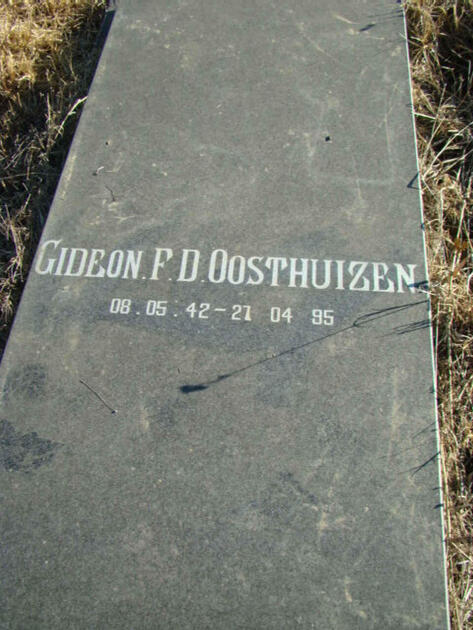 OOSTHUIZEN Gideon F.D. 1942-1995