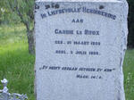 ROUX Carrie, le 1855-1936