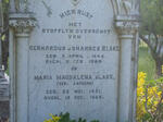 BLAKE Gerhardus Johannes 1845-1909 & Maria Magdalena LATEGAN 1851-1928
