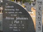 WELMAN Petrus Johannes 1938-2000