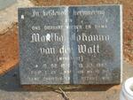 WALT Martha Johanna, van der nee MYNHARDT 1928-1982