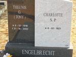ENGELBRECHT Theunis G. 1918-2002 & Charlotte S.P. 1921