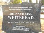 WHITEHEAD Adriana Rosina 1912-2000