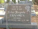 ERASMUS Esther Margareta nee MARAIS 1913-1992