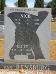 RENSBURG Nick, van 1939-1990 & Kitty 1940-1993