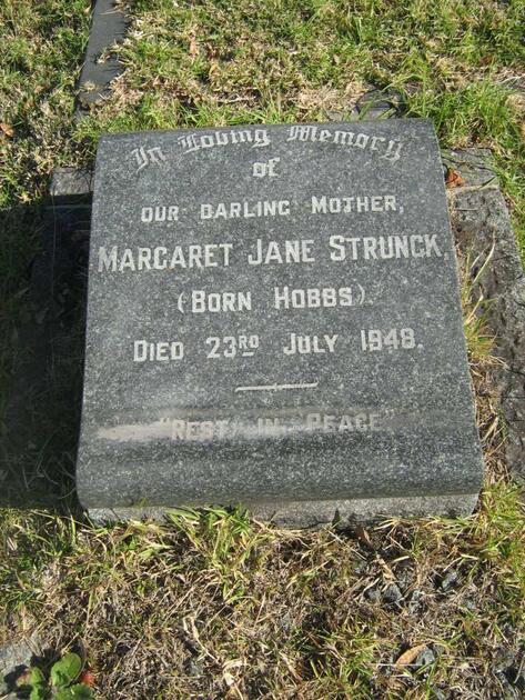 STRUNCK Margaret Jane nee HOBBS -1948