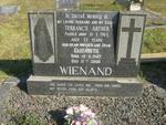 WIENAND Terrance Arthur -1963 & Elizabeth 1929-2000