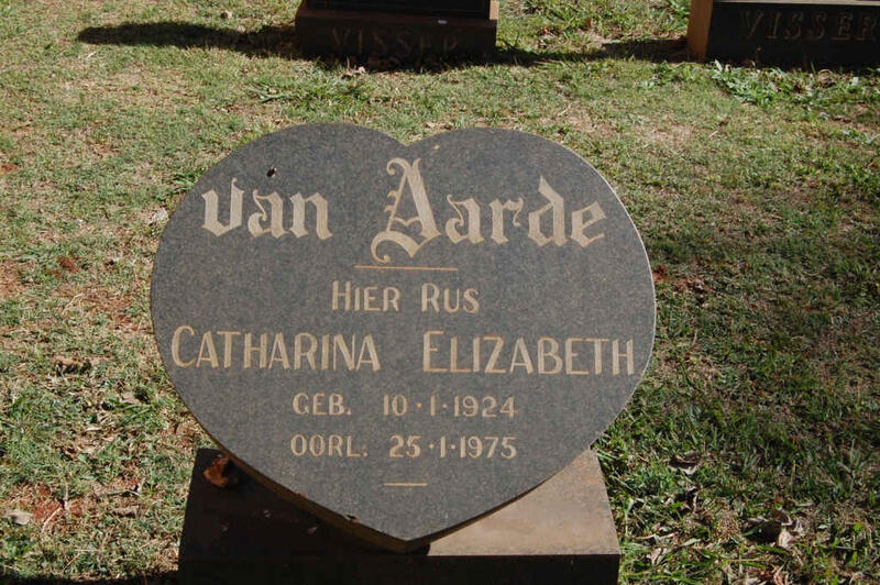 AARDE Catharina Elizabeth, van 1924-1975