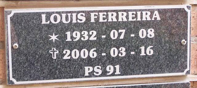 FERREIRA Louis 1932-2006