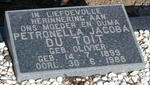 TOIT Petronella Jacoba, du nee OLIVIER 1899-1988