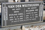 WESTHUIZEN David Nicolaas Karel, van der 1899-1980 & Willemina Ann VAN RENEN 1907-1980