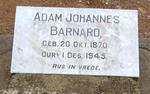 BARNARD Adam Johannes 1870-1945