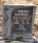 MATABOGE Marapo Martieus 1941-2007