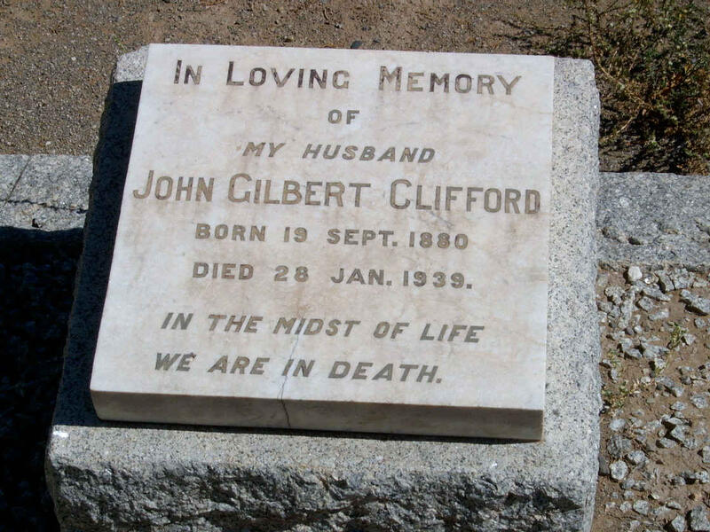 CLIFFORD John Gilbert 1880-1939