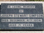 SIMPSON Joseph Stewart -1934