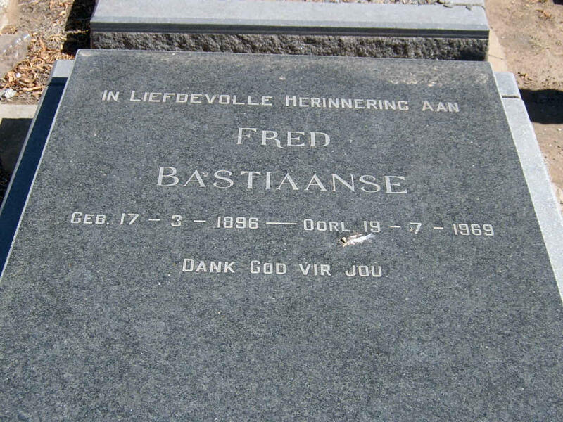 BASTIAANSE Fred 1896-1969
