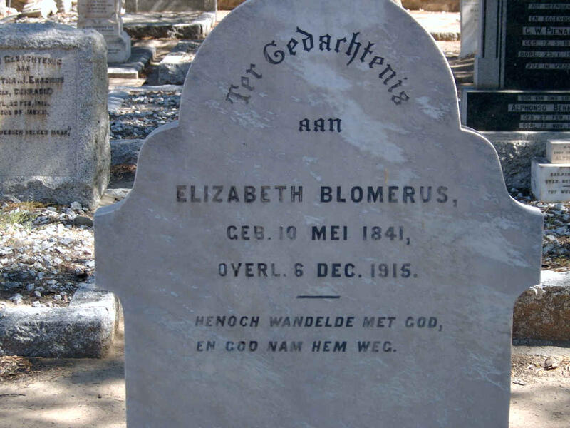 BLOMERUS Elizabeth 1841-1915