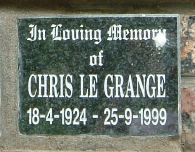 GRANGE Chris, le 1924-1999