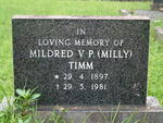 TIMM Mildred V P. 1897-1981
