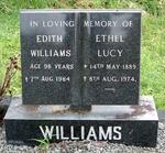 WILLIAMS Edith -1984 :: WILLIAMS Ethel 1889-1974