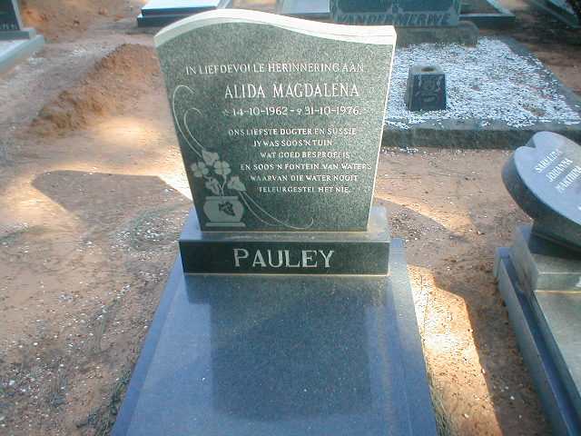 PAULEY Alida Magdalena 1962-1976