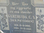 SMIT Gertruida C.S. nee PIETERSEN 1886-1952