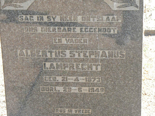LAMPRECHT Albertus Stephanus 1873-1949