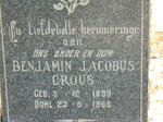CROUS Benjamin Jacobus 1899-1966