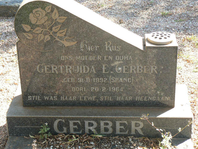 GERBER Gertruida E. nee SPANG 1892-1964