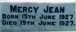 MITCHELL Mercy Jean 1927-1927