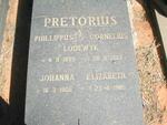 PRETORIUS Phillipus Cornelius Lodewyk 1899-1983 & Johanna Elizabeth 1906-1985