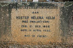 HELM Hester Helena neé SMALBERGER 1892-1922