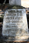 VYVER Martha G.B., van der neé SAAYMAN 1864-1953
