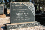 NOORDWYK Gerty G. M., Janse van formerly VAN DER VYVER 1911-1983