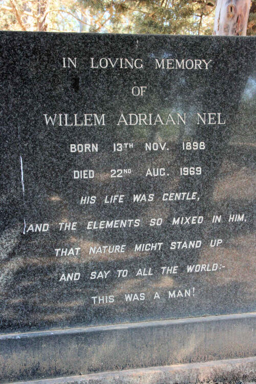 NEL Willem Adriaan 1898-1969