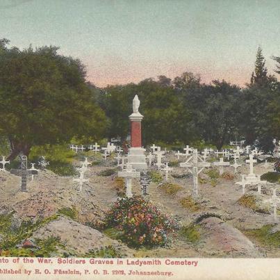 A momento of the War. Soldiers graves in Ladysmith Cemetery