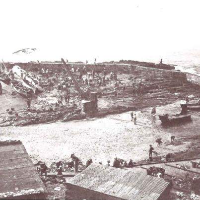 The old Hermanus harbour 1905
