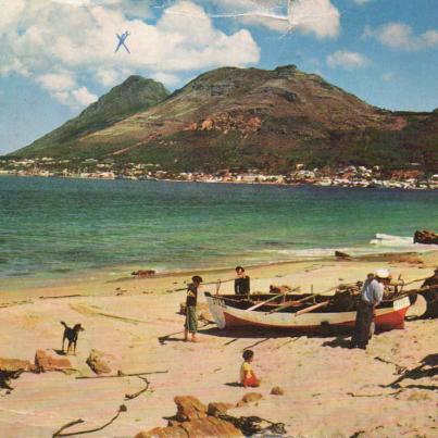 A view of Simons Bay from Glencairn, Cape - 1964