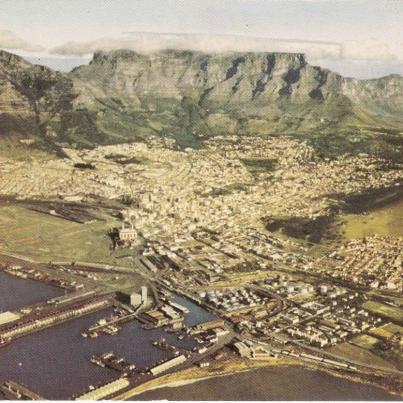 Aerial view of Cape Town