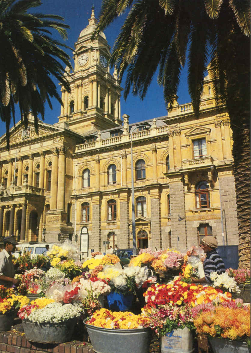 Flower Sellers in fron of Cape Town City Hall