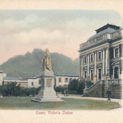 Cape Town Queen Victoria Statue early 1900's